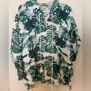 Show Me Your Mumu lace up hoodie sweater XS